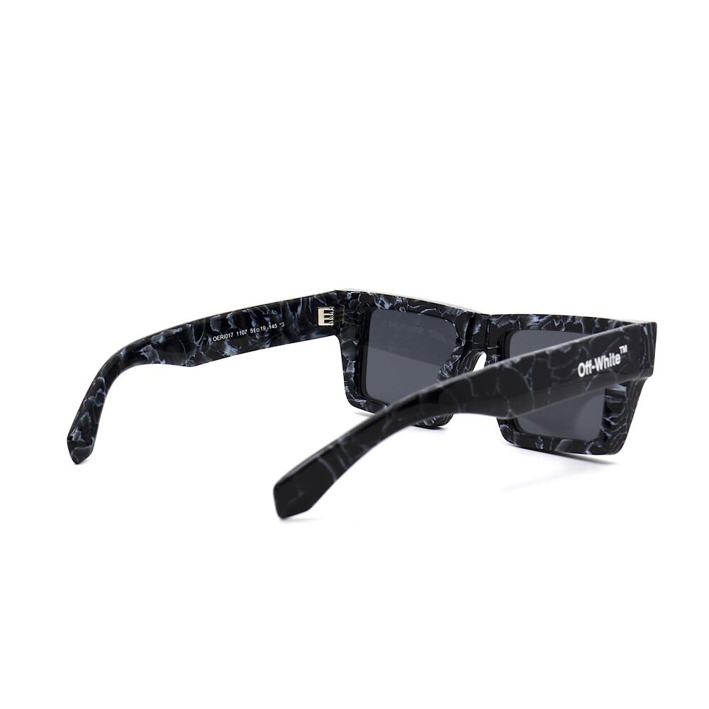 OFF-WHITE 0ER1017 BLACK MARBLE DARK GREY WOMEN'S AUTHENTIC SUNGLASSES - Picture 6 of 11